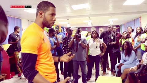 Anthony Joshua visits Makoko lagos