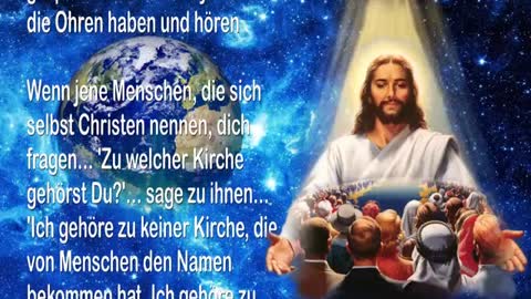 Ich bin die wahre Kirche ! Eine Wahrheit, ein Leib, eine Kirche... Keine Wände 🎺 Die Trompete Gotte