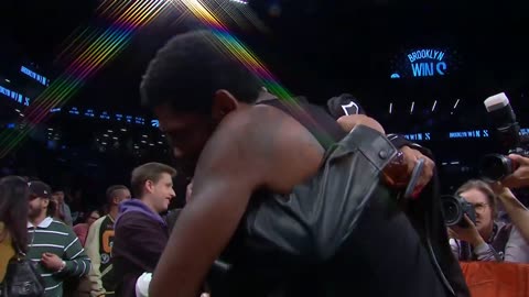 Kyrie Irving & His Dad Share a Moment after beating the Raptors!