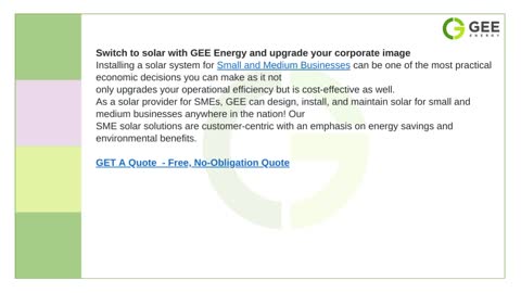 Solar for Small & Medium Business