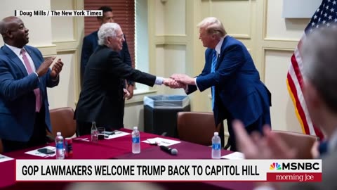 "Truly staggering': Republicans make a show of welcoming Trump back to the Hill