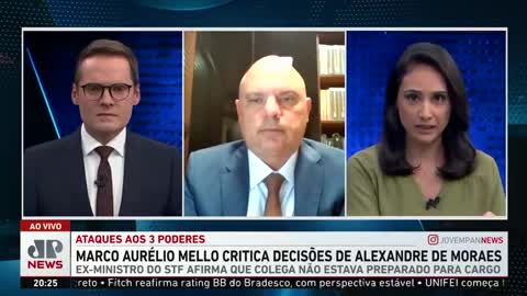 Jovem Pan News - Marco Aurélio Mello critica decisões de Alexandre de Moraes Vasconcelos comenta