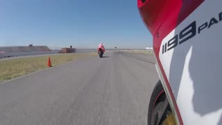 Auto Club Speedway fastrack riders 9/17/2016 side-cam chasing 1199 Superleggera by 1199 Tri-Color