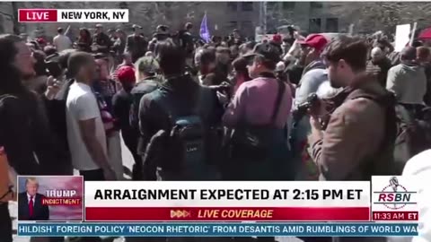Anti-Trump protesters trying to incite an uproar in front of Trump Tower amongst Pro-Trumpers