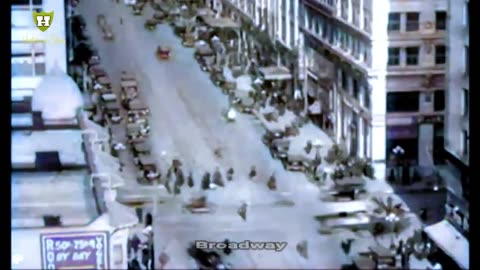 Los Angeles, California 1920 in Color , Rare Footage