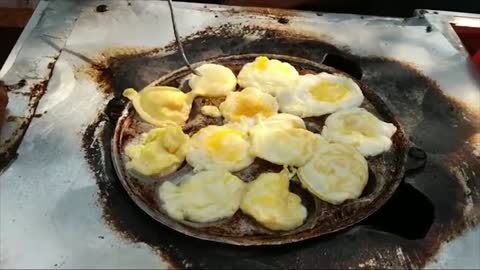 Delicious Egg Street Food in Indonesia