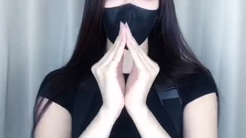 Sexy girl gesture dance and finger dance