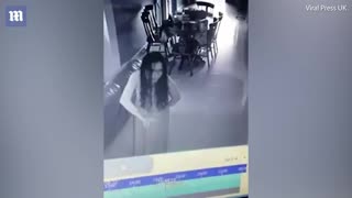 Maid Caught On Camera Appearing To Be POSSESSED By Evil Spirits