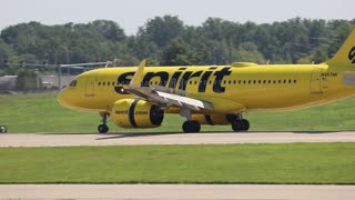 Airbus A320neo operating as Spirit Flt 131arriving at St Louis Lambert Intl - STL