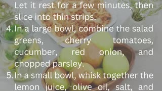 Recipe to Lose Weight - Grilled Chicken Salad with Lemon Dressing