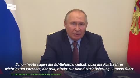 "Was habt ihr denn erwartet?" – Putin über den Missbrauch Europas als "Fußmatte" der USA