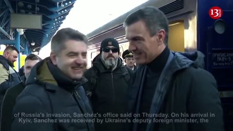Spanish PM Sanchez arrives in Ukraine for talks with Zelenskiy