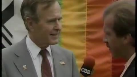 August 8, 1987 - VP George H.W. Bush at Opening Ceremonies of Pan American Games in Indianapolis