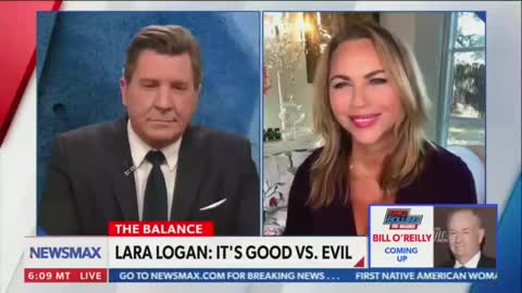 LARA LOGAN BANNED FROM NEWSMAX FOR THIS INTERVIEW ARGUING GOOD DEFEATS EVIL