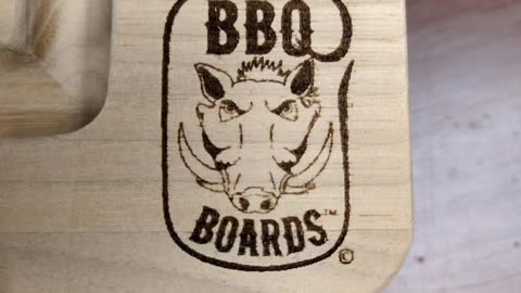Lasering BBQ Boards Logo