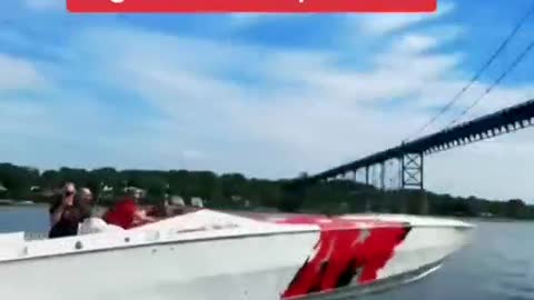 Two yachts compare speed