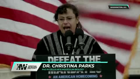 Dr. Christina Parks - Defeat the Mandates DC - We don't want your F***ING VACCINE!