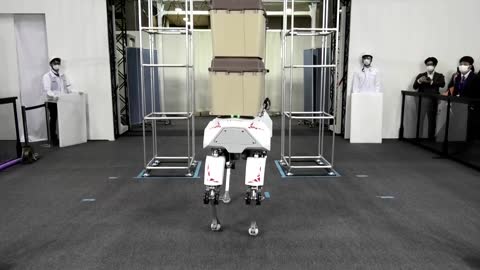 Japanese goat robot helps transport heavy loads