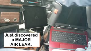 DISCOVERING THE AIR LEAK (on the Freightliner)