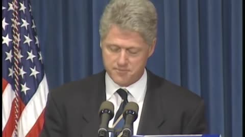 Pharaoh Clinton 1995 Pays Homage to MK Ultra, Proudly Signs the New Eugenics Known as Bioethics into Law