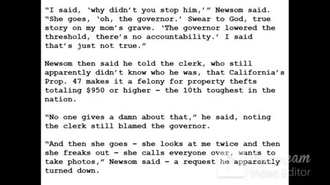 24-0131 - Gavin Newsom Recalls Clerk Blamed Him for Retail Theft