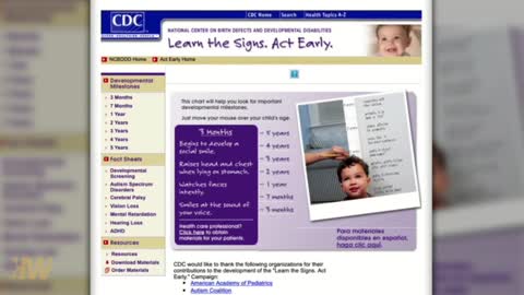 CDC LOWERS CHILDHOOD MILESTONES - damage from masking