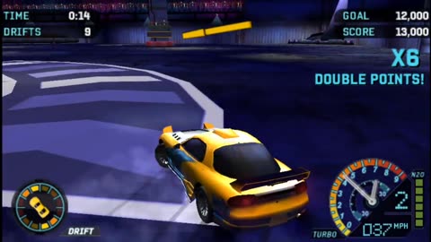 NFS Underground Rivals - Drift Attack Event 9 Gold Difficulty Retry(PPSSP HD)