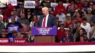 Donald Trump attacks Harris and Walz at Bozeman rally