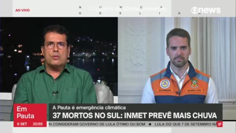 Jornalista da GloboNews bate boca com Eduardo Leite ao vivo