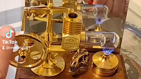 24K Gold Plated Sterling Engine