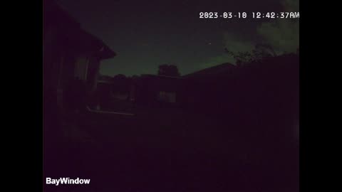 Full Moon of the Backyard filmed through a window with Color Night Vision as the clouds roll in-TOTC