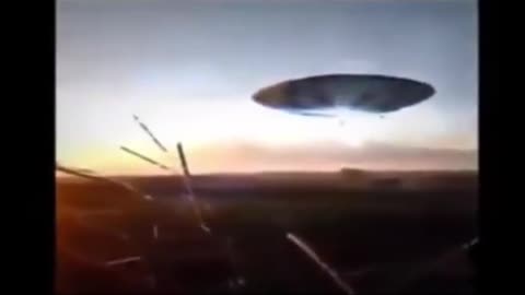 A close-up view of the UFO