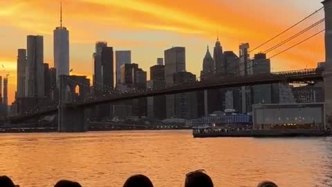 Sitting under the Brooklyn Bridge and enjoying the light that belongs to you # new york