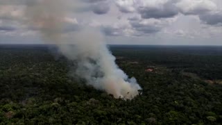 Amazon fires surge anew in Brazil