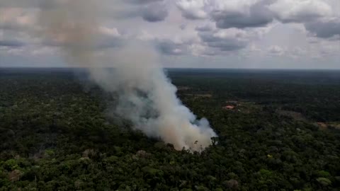 Amazon fires surge anew in Brazil