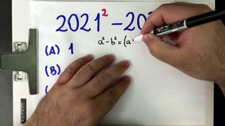 🤯 MATEMÁTICA BÁSICA DESBUGADA - Diferença de Quadrados 2021² - 2022² Você Consegue Resolver