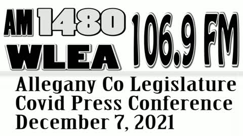 Wlea News, Allegany County Press Conference, December 7, 2021