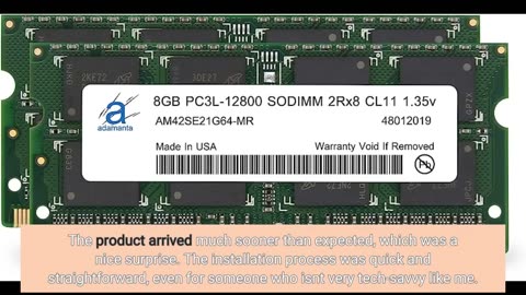 NVTEK 16GB (2x8GB) #DDR3L-1600 PC3-12800 SODIMM Laptop RAM-Overview