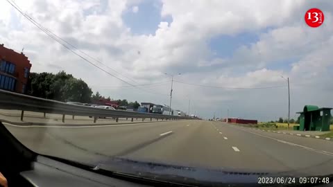 Traffic at a standstill on Russia's M-4 highway linking Moscow and Rostov-on-Don