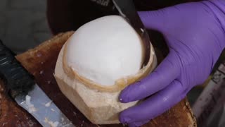 Amazing Coconut Cutting Skills-Thai street food