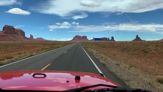 Forrest Gump Hill in Mexican Hat, Utah