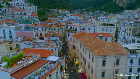 Nature/ Blue Beach/Beautiful world AMALFI COAST, ITALY in 4K - Must-See Destinations