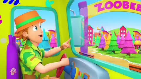 Wheels on the Bus | Cartoon and kids songs | Nursery Rhymes