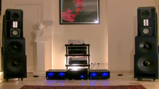 DEMO SYSTEM AUDIO , 2 ONKYO M504 & NAKAMICHI PA-7 , TRHESHOLD, NELSON PASS, STASIS