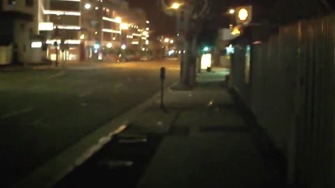 La Brea Ave at night in Hollywood