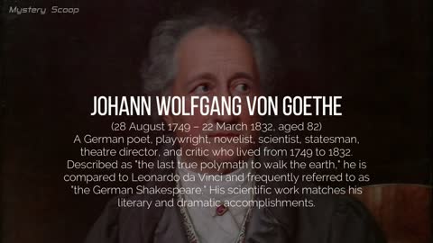 Goethe, The Smartest Man in History_ Brought To Life