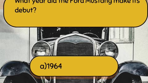 Automotive History Question 3