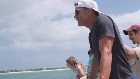 Tom Brady knocked Mr. Beast's drone out of the sky on a $300 Million yacht