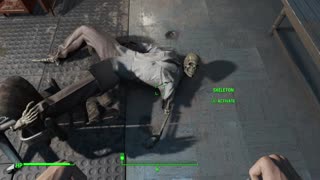 Fallout 4 Creepy Moving Skeleton