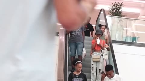 "Escalator Escapades: Hilarious Travel Mishaps Caught on Camera!"MAN THONG PRANK ON THE ESCALATOR